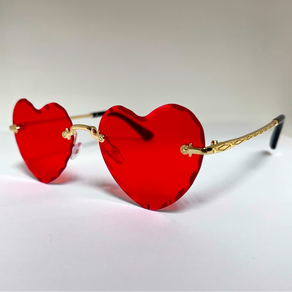 Heart shaped sunglasses